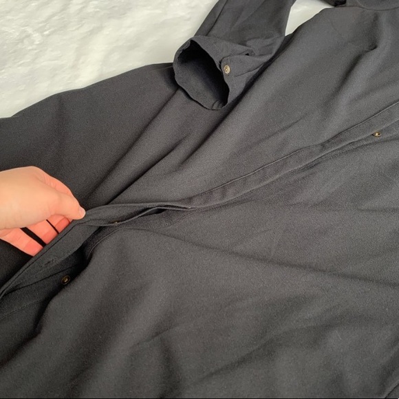 Black chemise / button down dress. Tunique. Merona - Picture 3 of 3